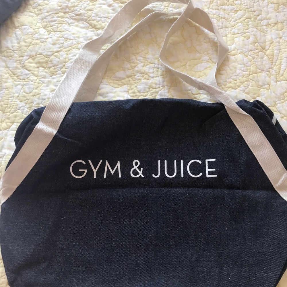 Denim Gym Bag NWT Fab Fit Fun